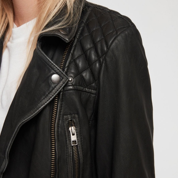 All Saints Jackets & Blazers - ALLSAINTS Cargo Leather Moto Jacket EUC